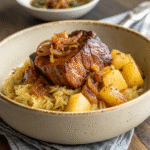 Slow Braised Pork and Sauerkraut – Perfect One-Pot Meal 9 Braised pork and sauerkraut with potatoes