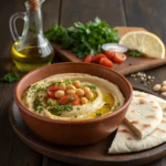 Ful Mudammas Egyptian Fava Beans in bowl