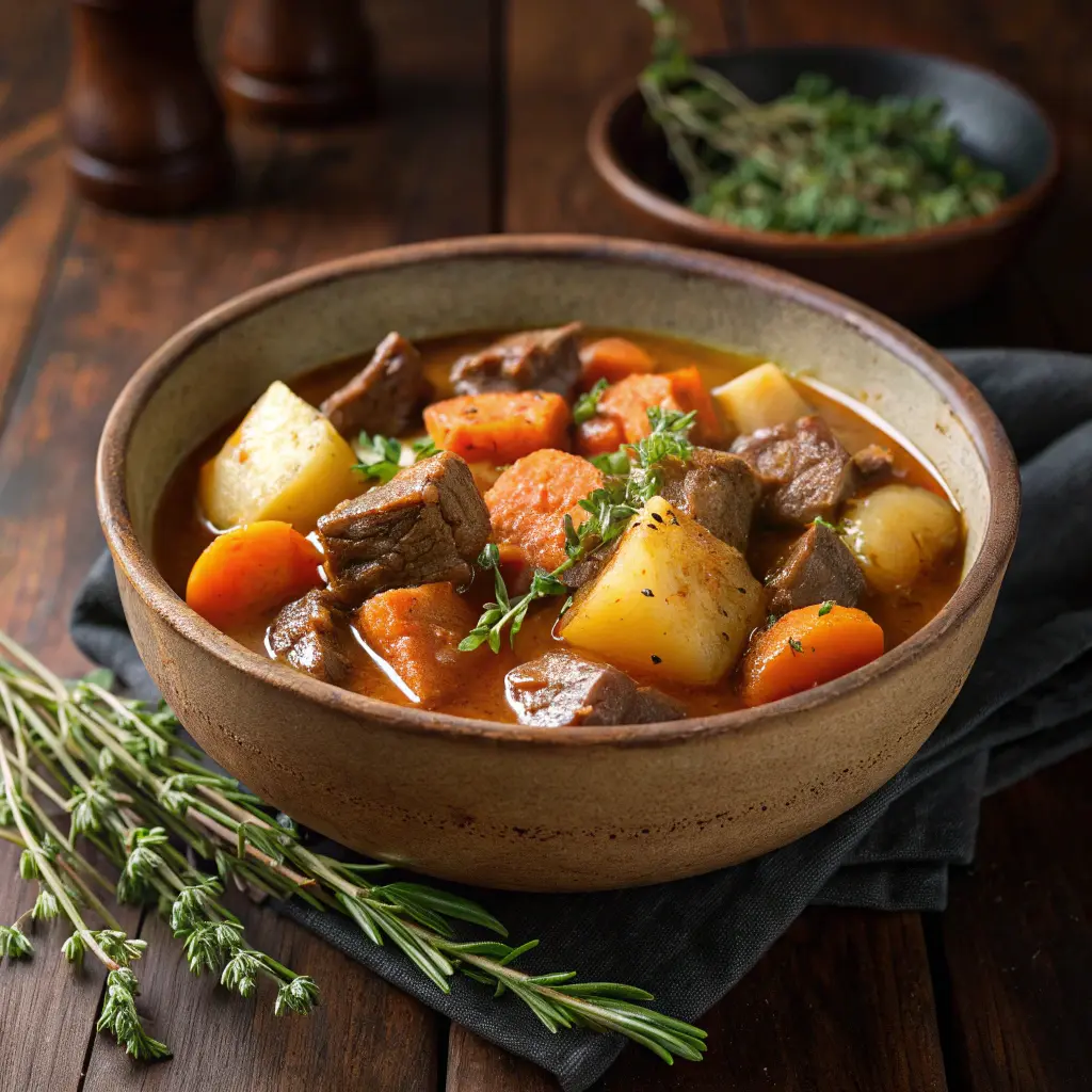 Gordon Ramsay’s Irish Lamb Stew served hot