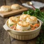 Shrimp lobster cheddar bay biscuit pot pie