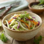 Fresh fennel slaw recipe bowl