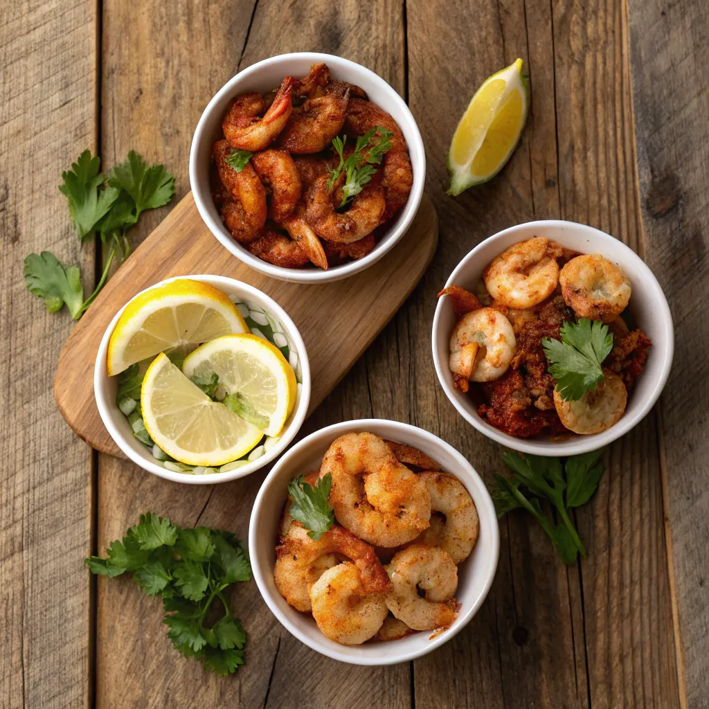 Variations of New Orleans BBQ shrimp