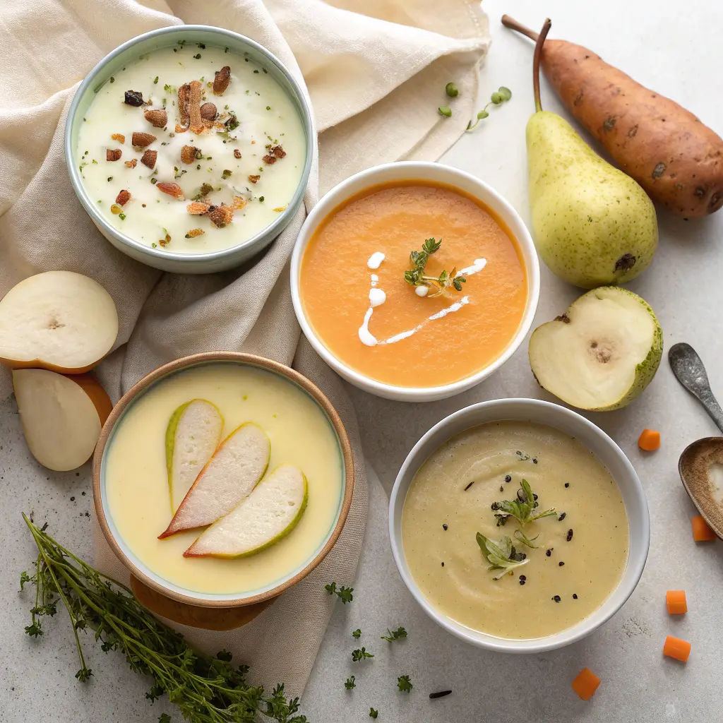 Pear soup recipe variations