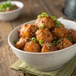 Crispy Chinese Chicken Balls – Appetizer & Main Dish 9 Crispy Chinese Chicken Balls in a bowl