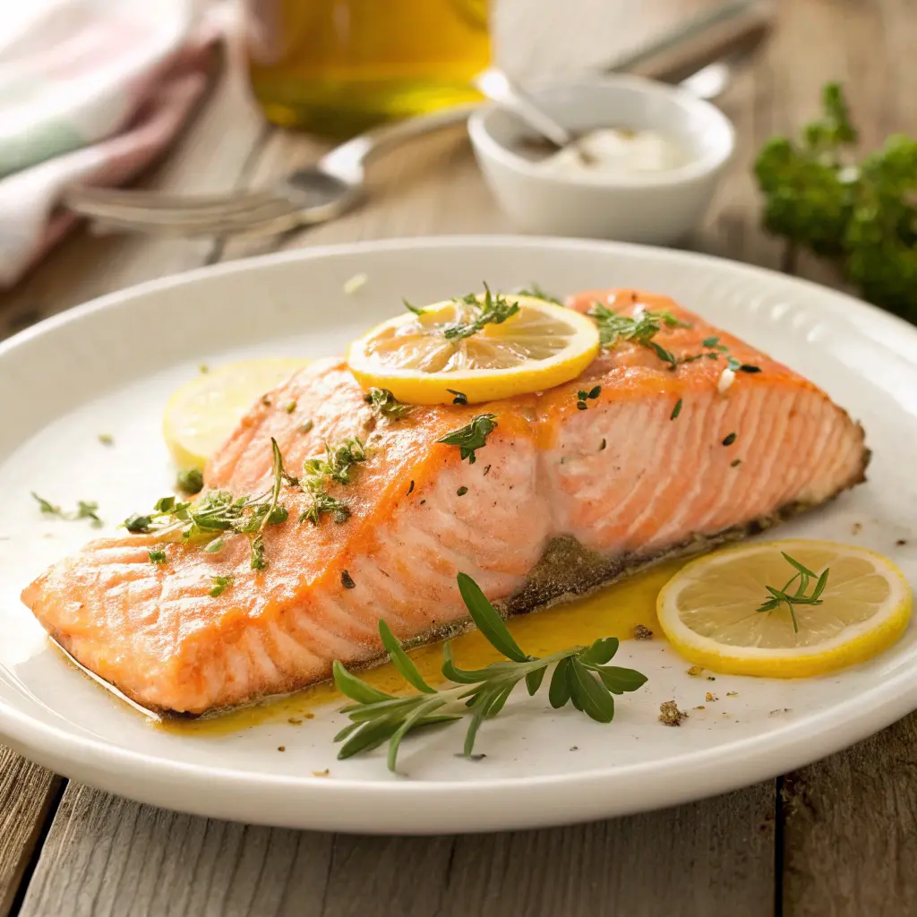 Salmon steaks recipe cooked perfectly