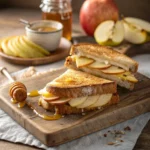 Pear Apple Grilled Cheese Sandwich Close-up