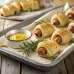 Sprigs in a blanket fresh from oven