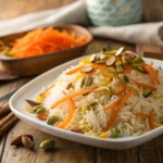 Shirin Polo Ba Morgh Easy Step-by-Step Recipe 9 Shirin polo Persian sweet rice close up