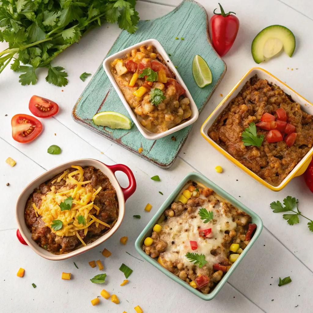 Mexican casserole variations