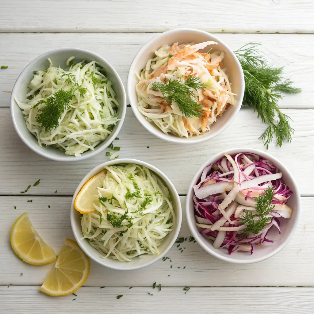 Fennel slaw variations