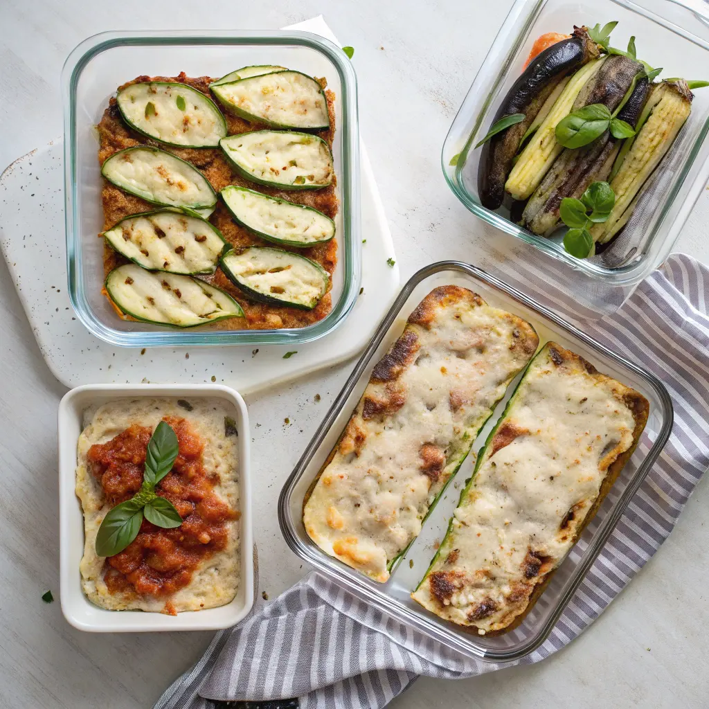Keto lasagna variations