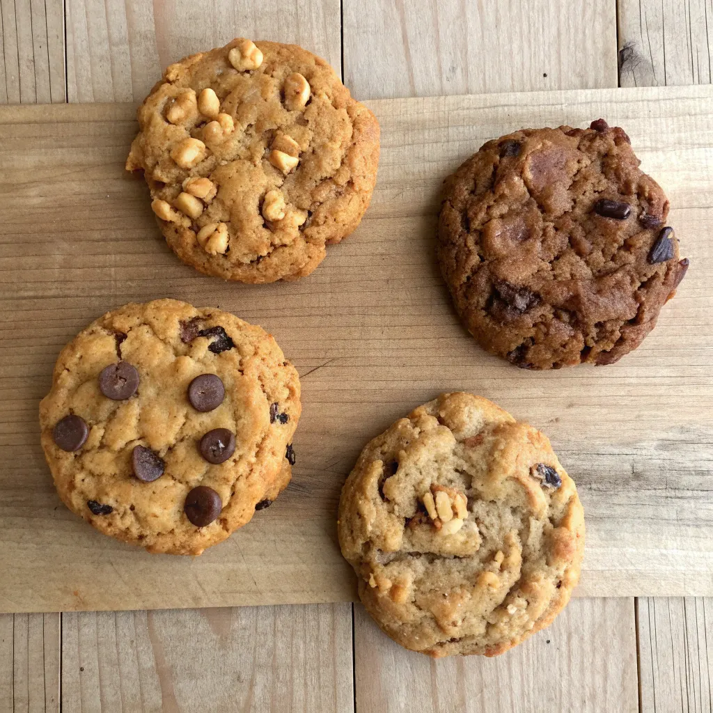 Butterscotch Chocolate Chip Cookies – Crispy Edges, Soft Centers 11 Cookie variations: oatmeal, peanut butter, brown butter