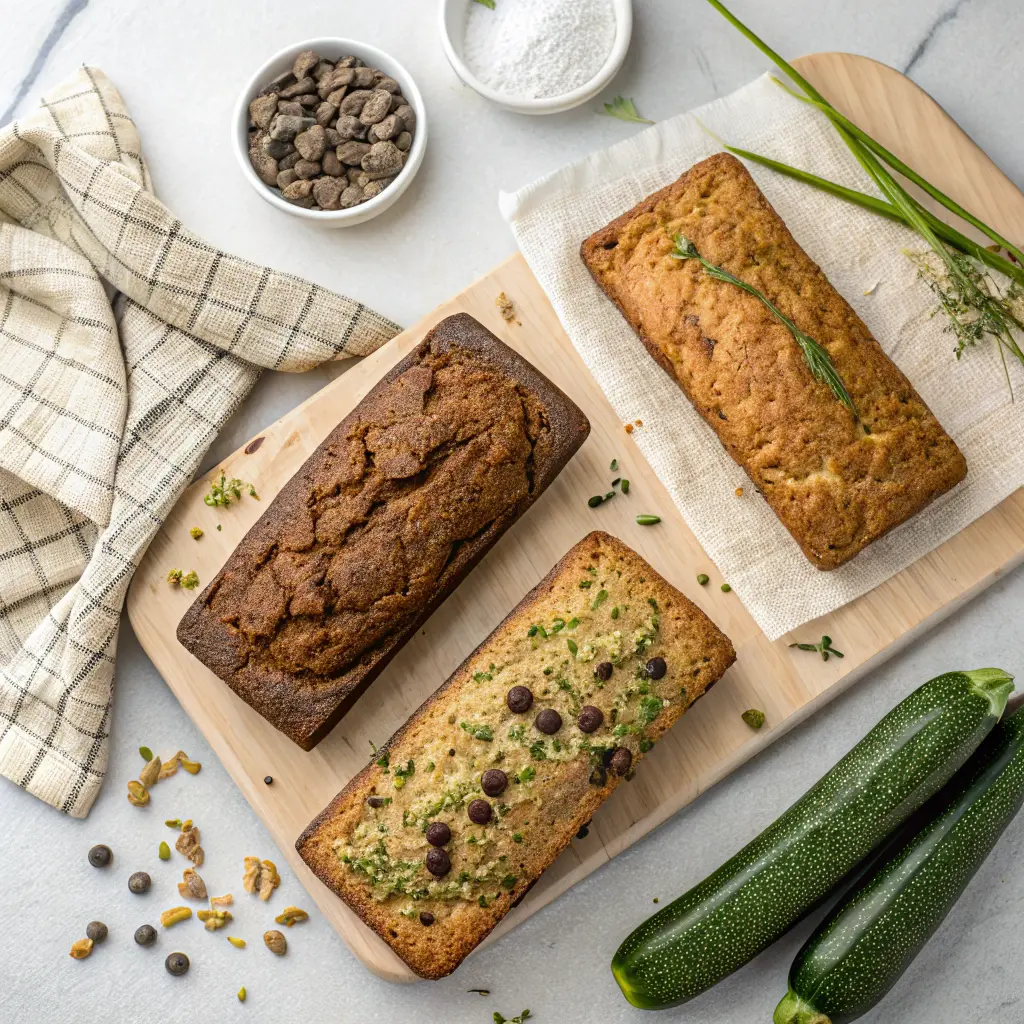 Healthy zucchini bread variations