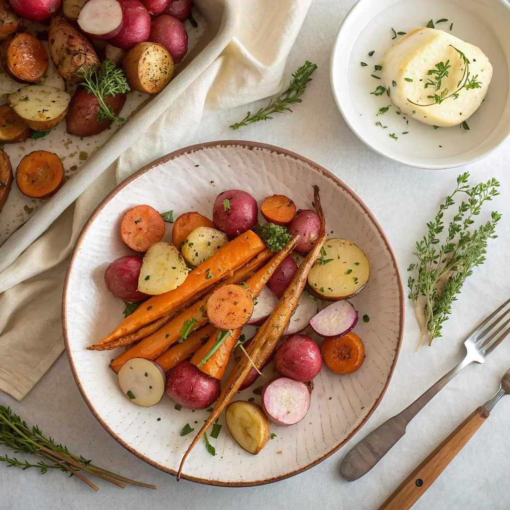 Roasted radish variations