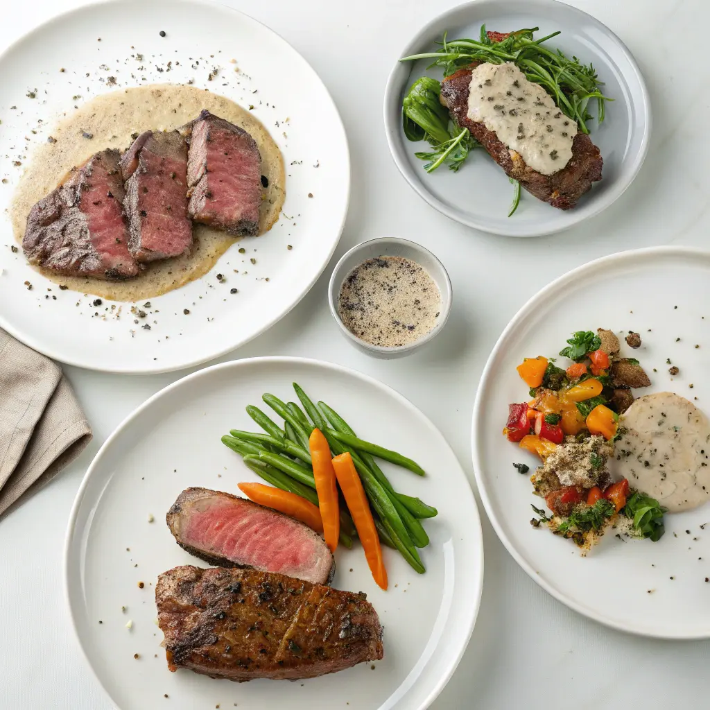 Steak au poivre variations