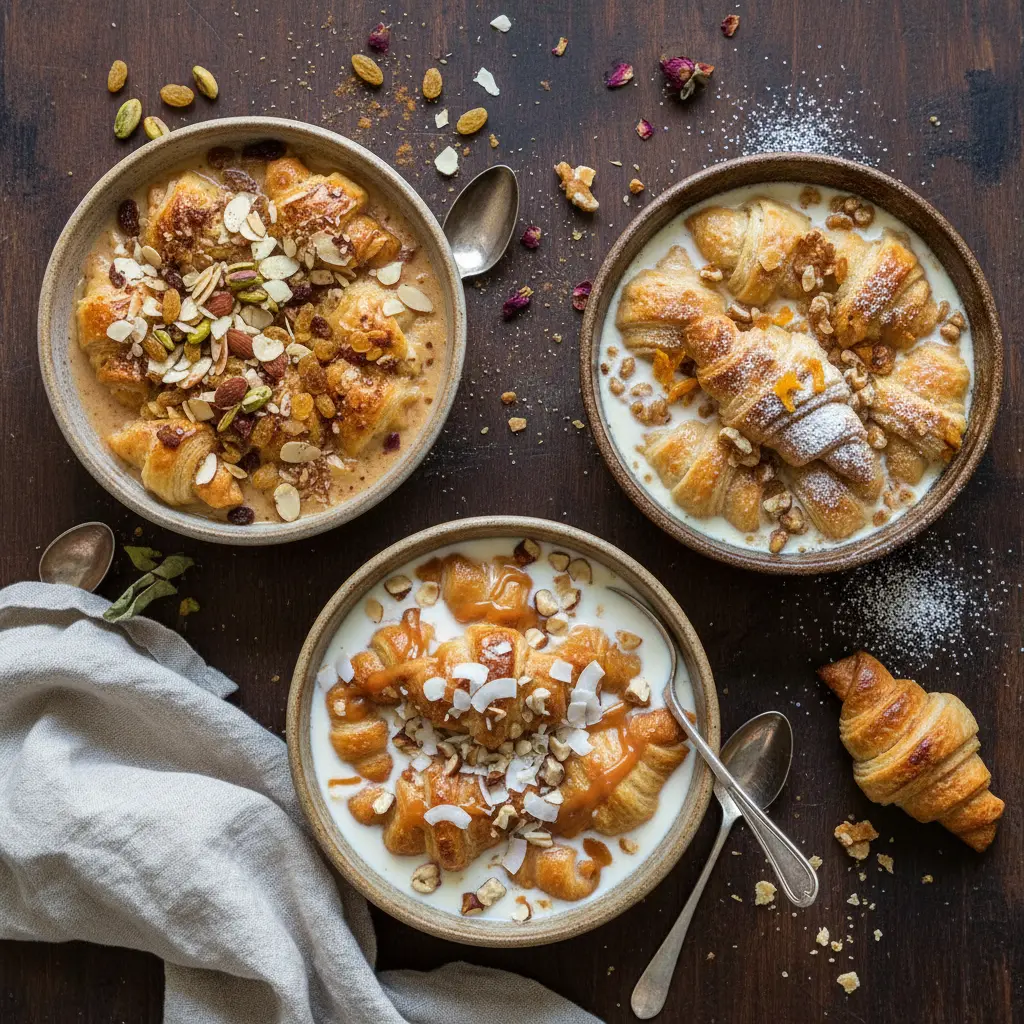 Om Ali with Mini Croissants – Simple Egyptian Dessert Idea 12 Om Ali with Mini Croissants variations