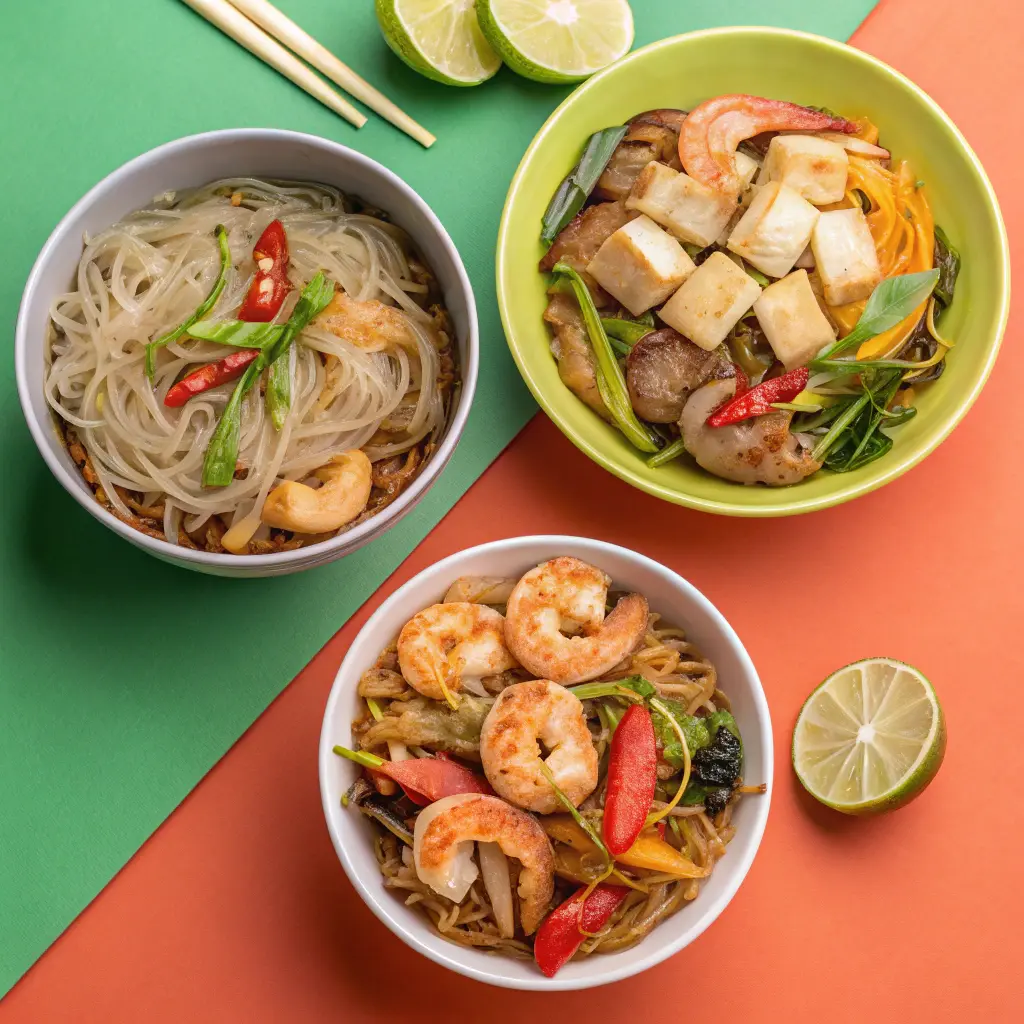Variations of Shrimp and Glass Noodles