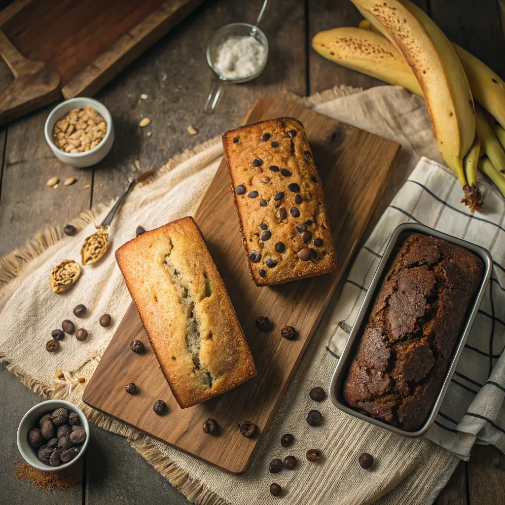 Variations of gluten free banana bread