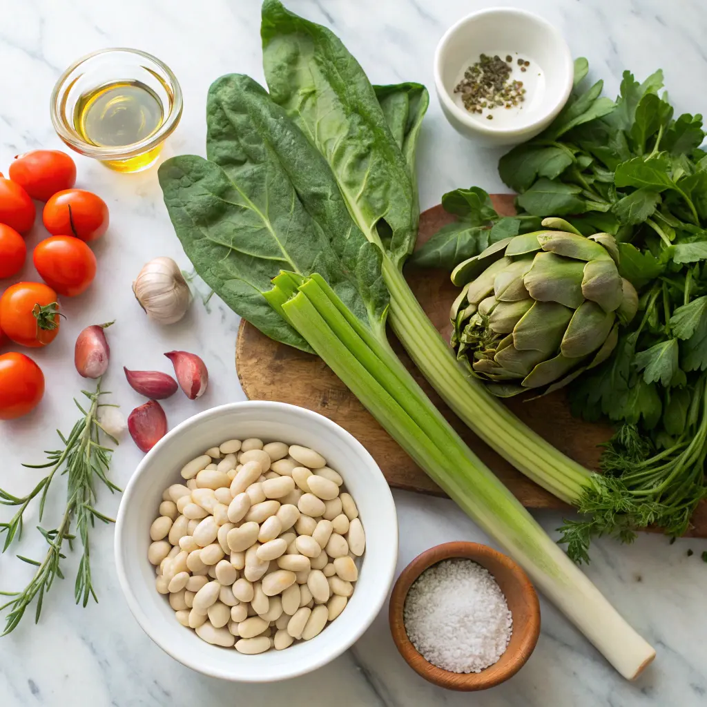 Spinach Artichoke White Bean Soup – Easy & Healthy Weeknight Meal 10 Ingredients for Spinach Artichoke White Bean Soup