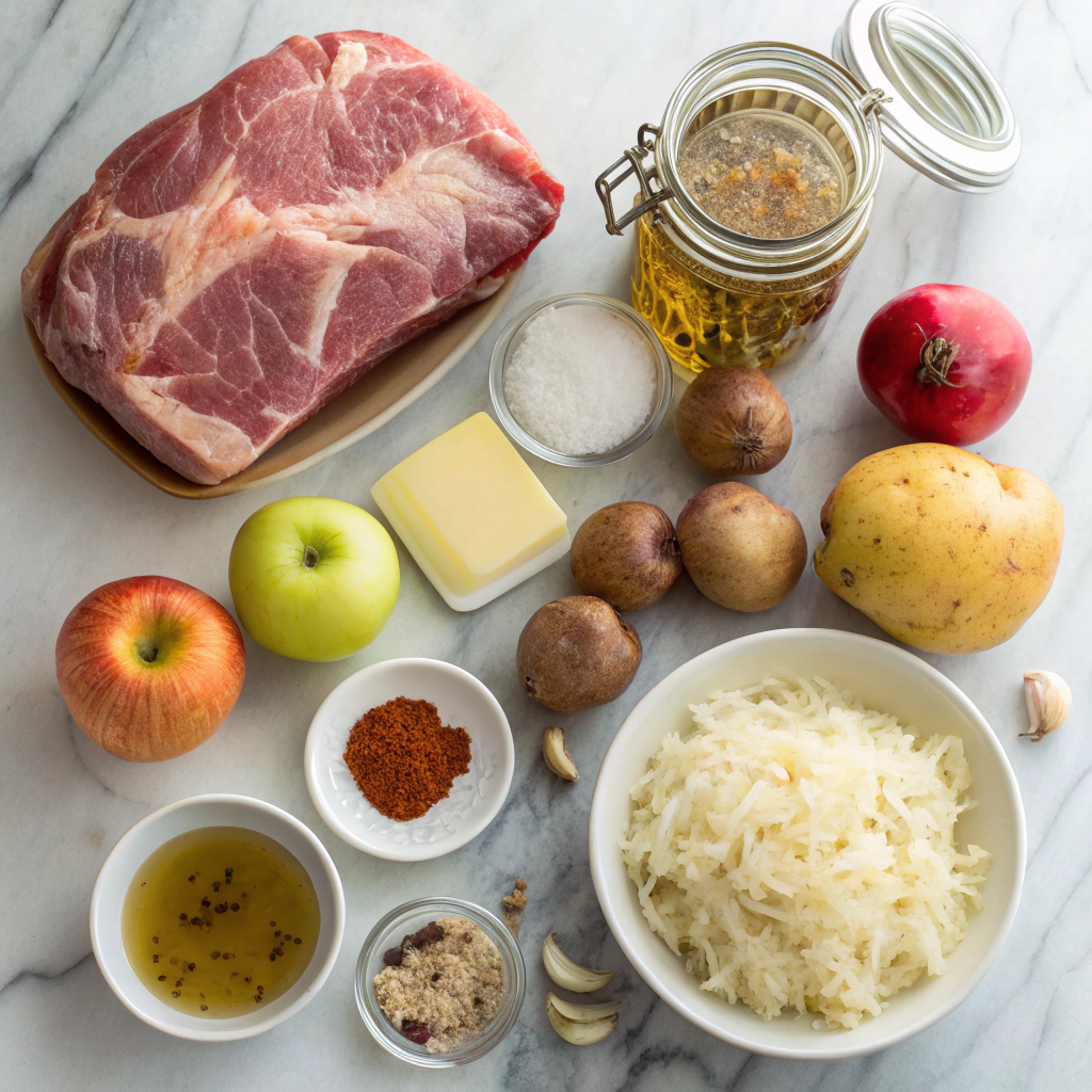 Slow Braised Pork and Sauerkraut – Perfect One-Pot Meal 10 Ingredients for braised pork and sauerkraut