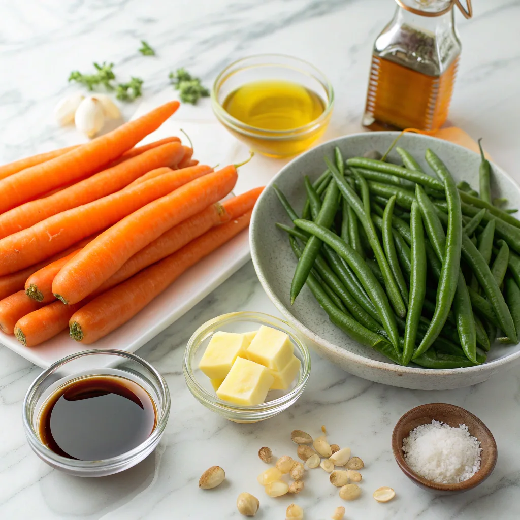 Honey Glazed Carrots & Green Beans – Quick Family Recipe 10 Ingredients for honey glazed carrots & green beans