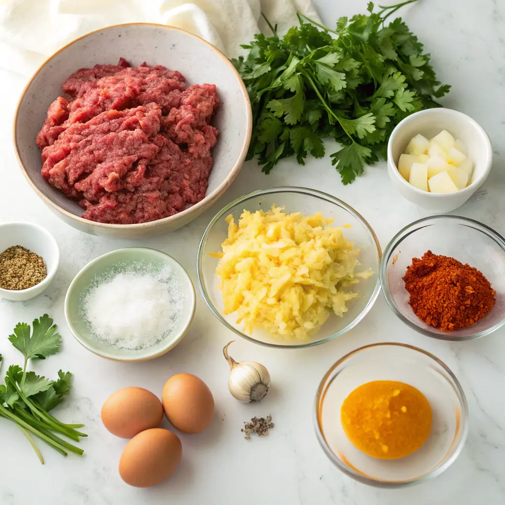 Persian Meat and Potato Patties Authentic Kotlet Recipe 10 Ingredients for Persian kotlet