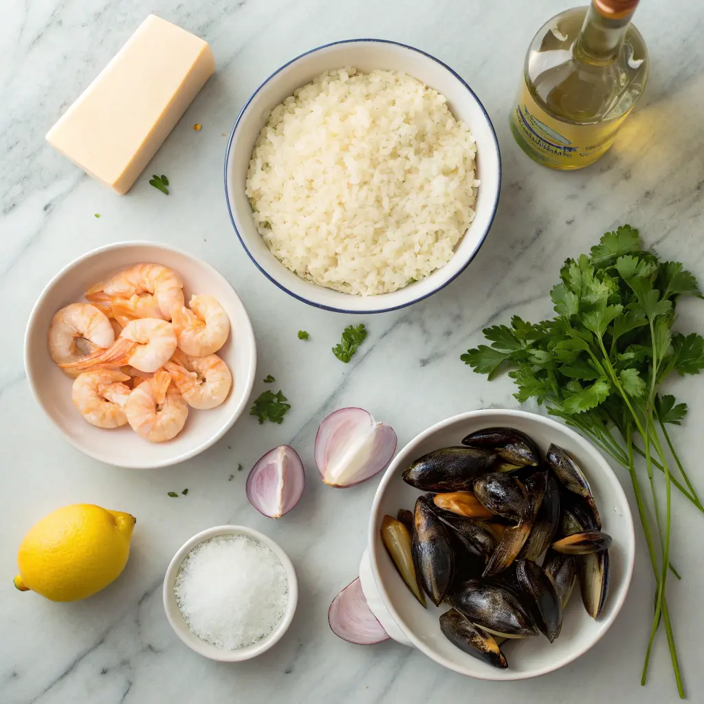 Quick & Easy Seafood Risotto – Italian Comfort Food 10 Ingredients for seafood risotto