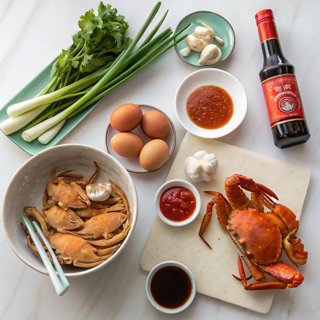 Singaporean Chilli Crab recipe restaurant style at home 10 Ingredients for singapore chilli crab sauce recipe