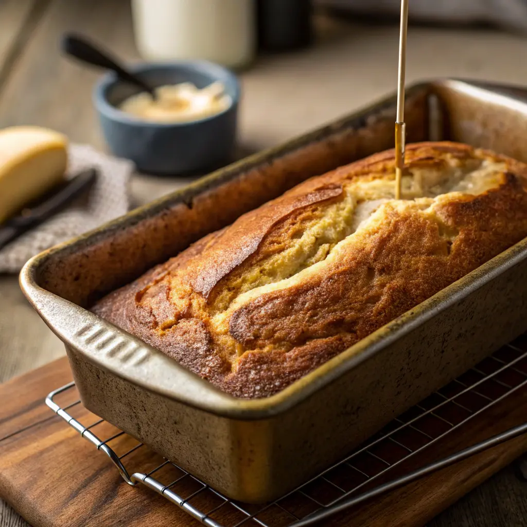 Baking Vanilla Pudding Banana Bread