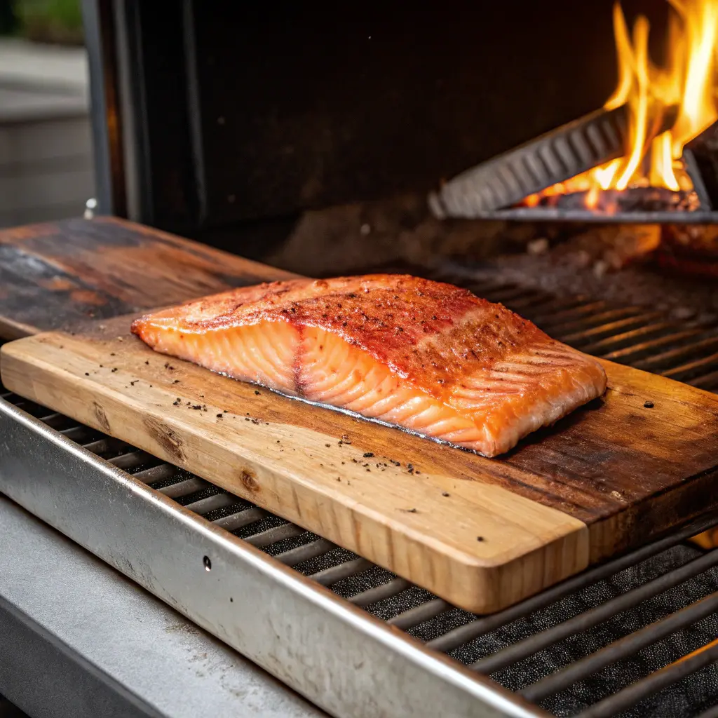 Ooni Wood Plank Salmon recipes for perfect juicy fish 11 Cooking Ooni wood plank salmon in oven
