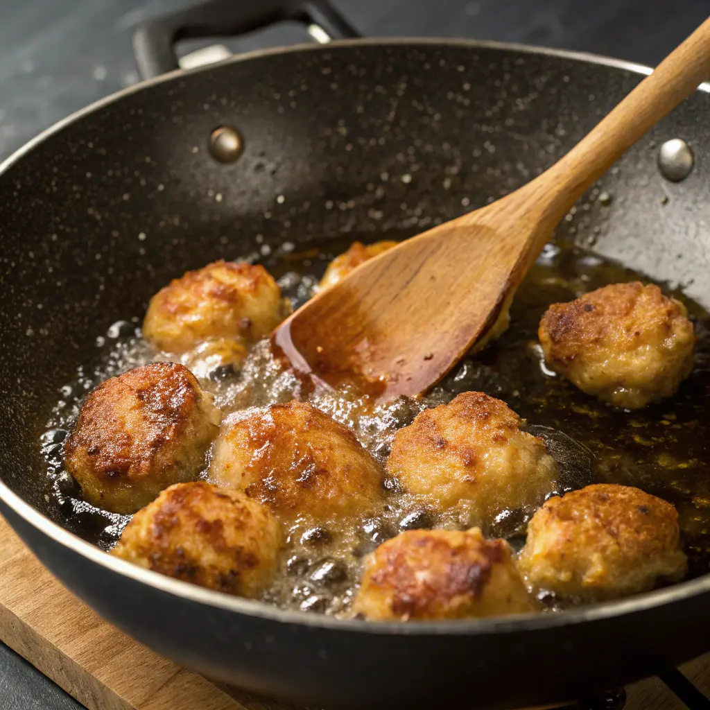 Crispy Chinese Chicken Balls – Appetizer & Main Dish 11 Cooking Crispy Chinese Chicken Balls