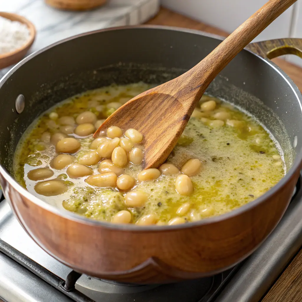 Cooking ful mudammas Egyptian fava beans