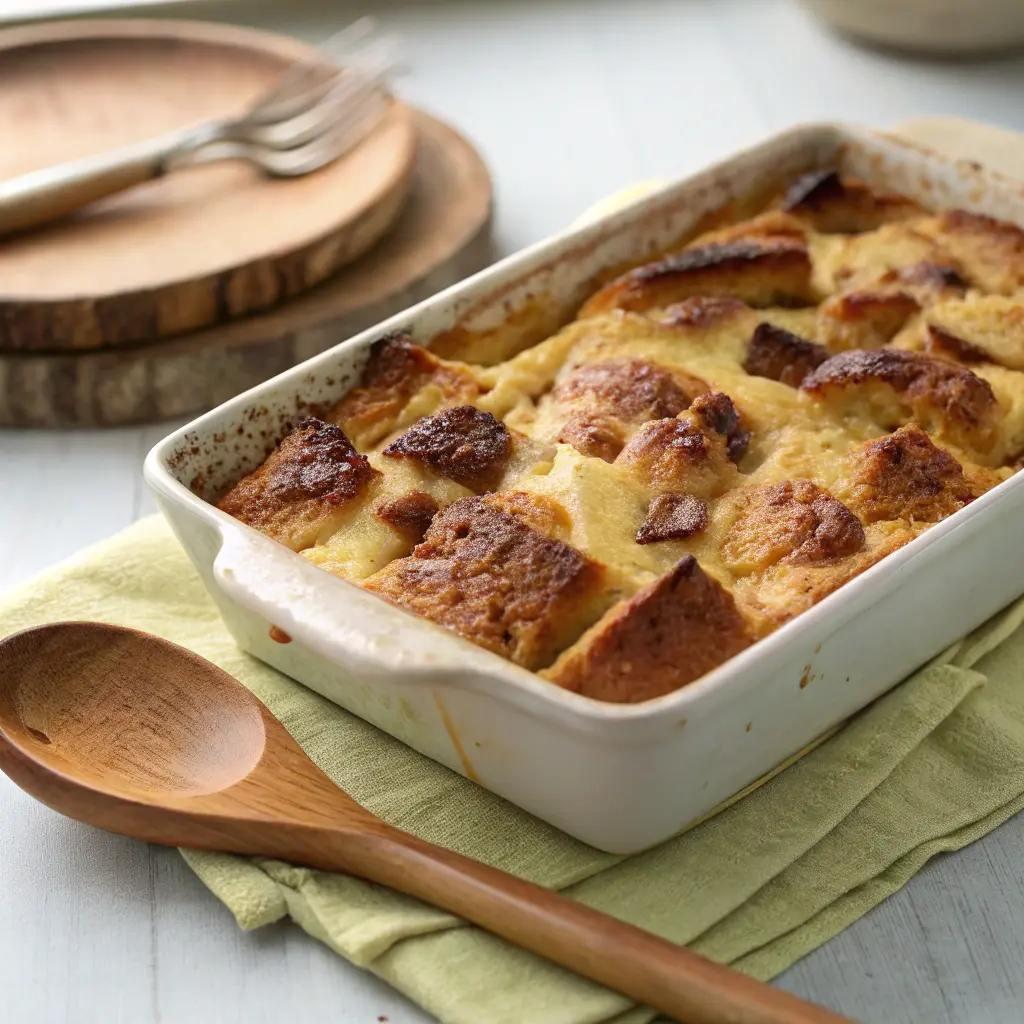 Baking Irish Bread Pudding