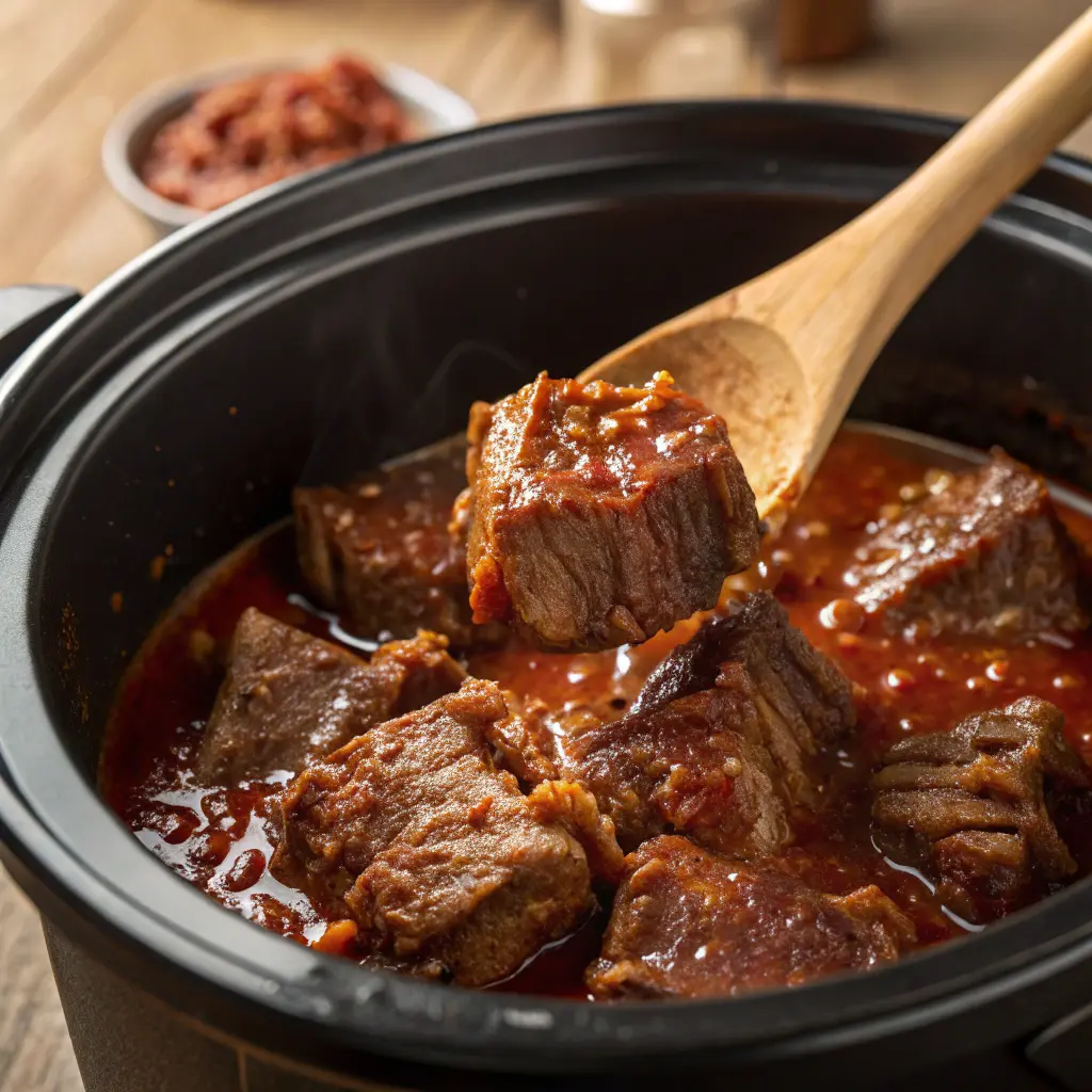 Quick Slow Cooker Korean Beef Short Ribs – Fall-Off-The-Bone Tender 11 Cooking Korean beef short ribs in slow cooker