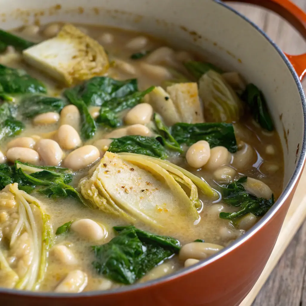 Spinach Artichoke White Bean Soup – Easy & Healthy Weeknight Meal 11 Cooking Spinach Artichoke White Bean Soup