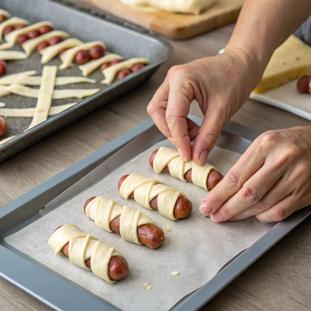 Wrapping sprigs in a blanket