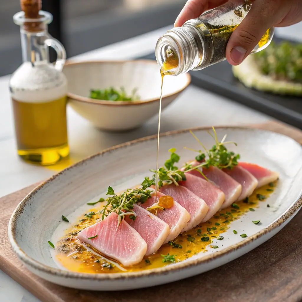 Hamachi Crudo Made Simple – Quick Japanese Dish 11 Assembling Hamachi Crudo