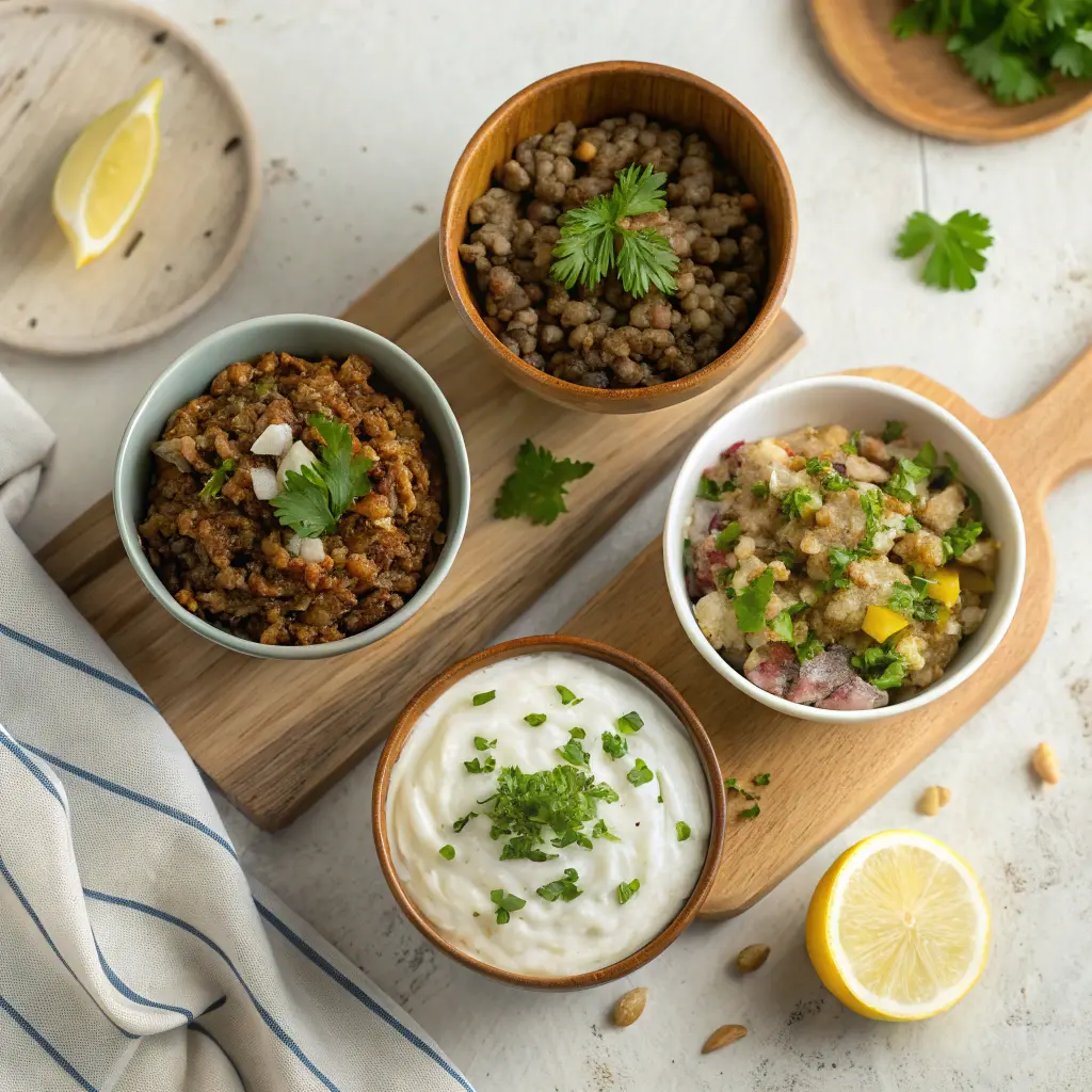 Mujadara variations served