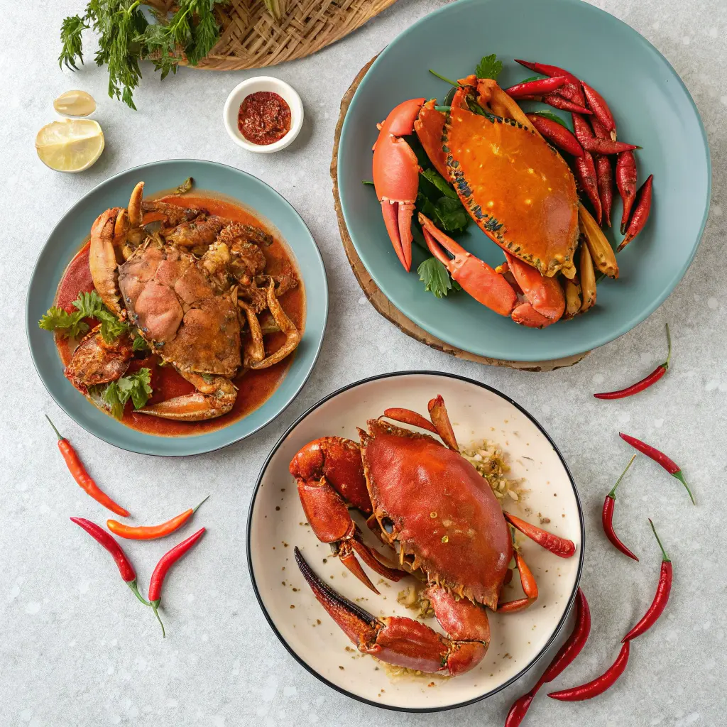 Singaporean Chilli Crab recipe restaurant style at home 12 Singapore crab recipe variations