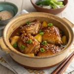 Quick & Delicious Sweet Hawaiian Crockpot Chicken 9 Sweet Hawaiian Crockpot Chicken in a rustic bowl