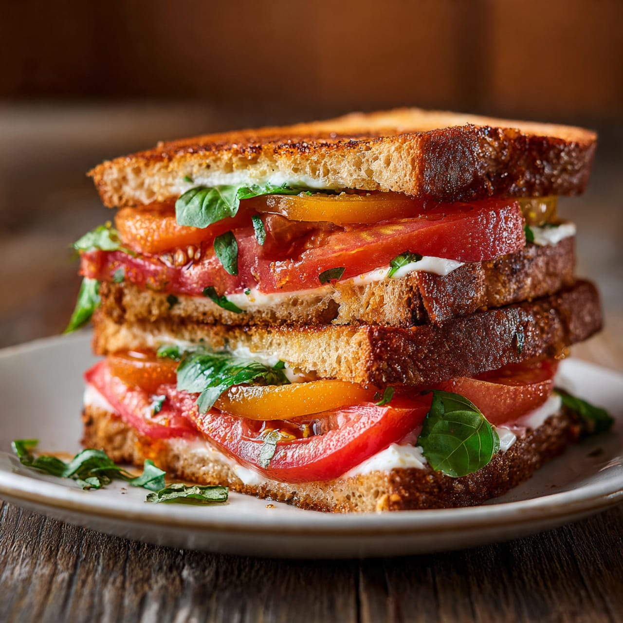 Tomato Sandwich Recipes Every Home Cook Loves 1 a thick juicy tomato sandwich stacked with ripe he