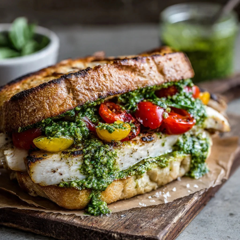 Chicken Pesto Sandwich Recipe