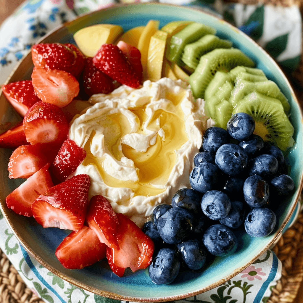 Velvety Marshmallow Fruit Dip with Cream Cheese