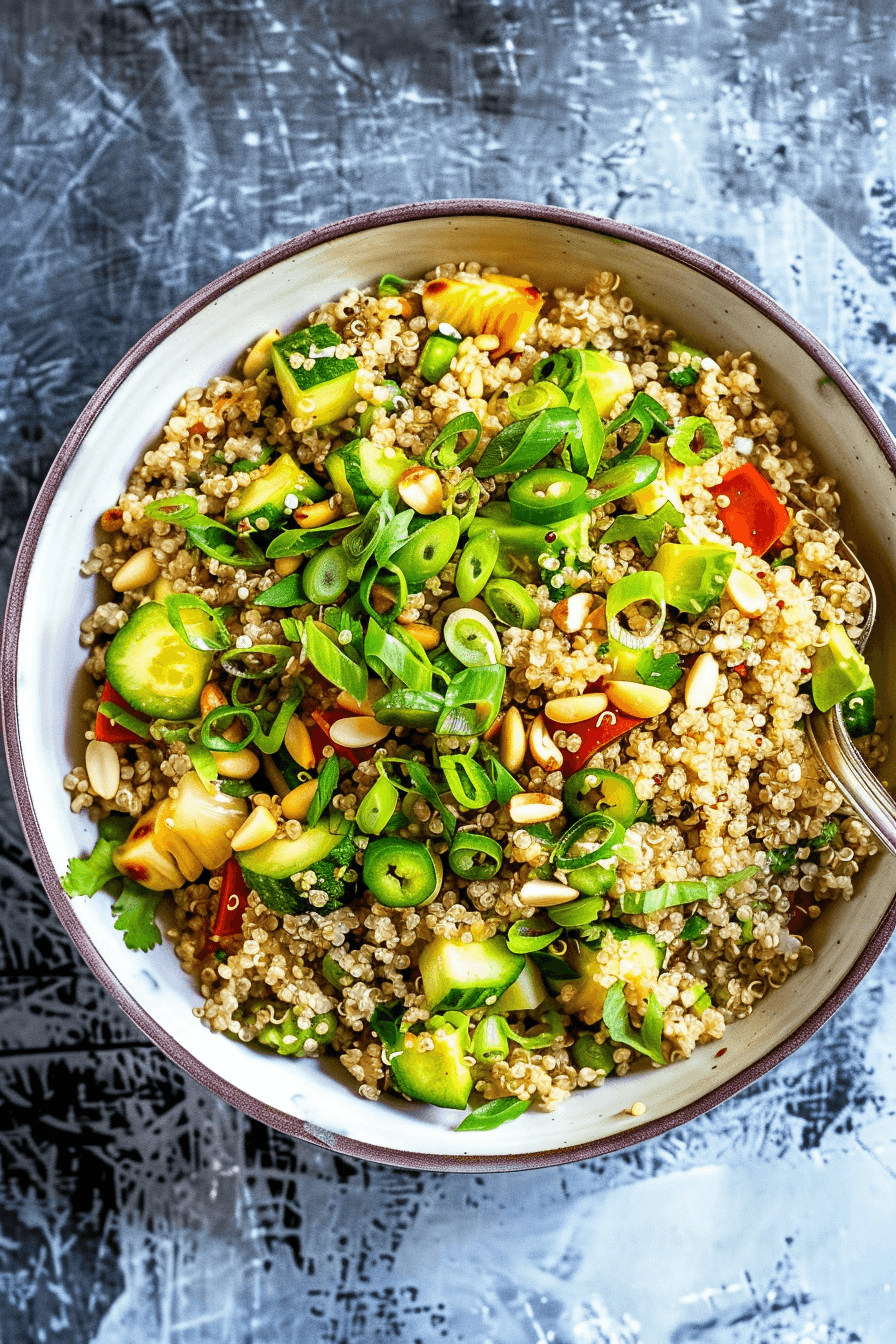 Quinoa Pine Nut Salad for Quick Weeknight Dinners
