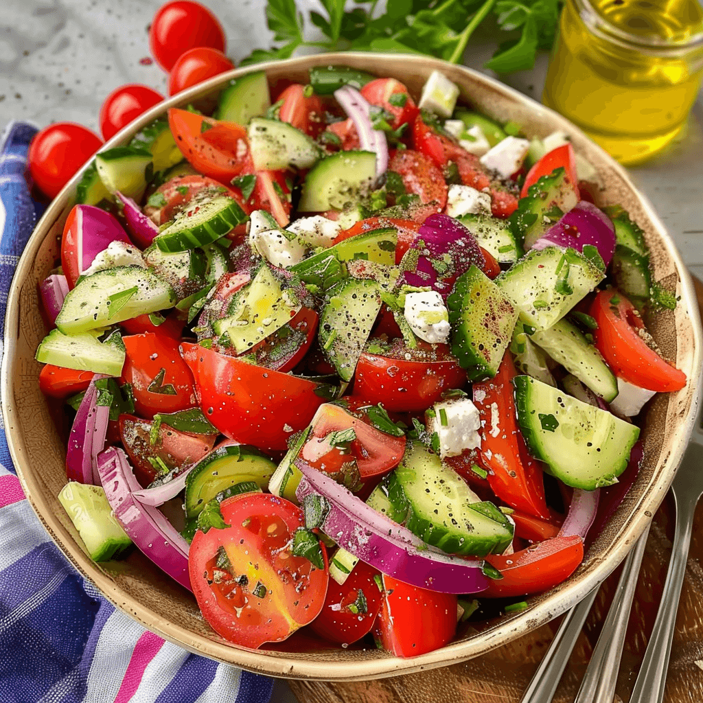 Mediterranean Salad Recipe for Crisp, Flavorful Meals