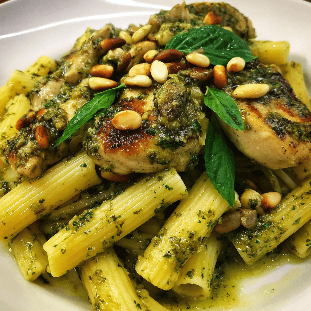 Chicken Pesto with Pine Nuts Recipe
