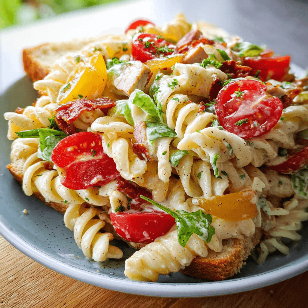 Club Sandwich Pasta Salad Recipe