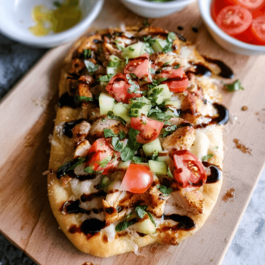 Chicken Caprese Flatbread: Crispy, Flavor-Packed Recipe