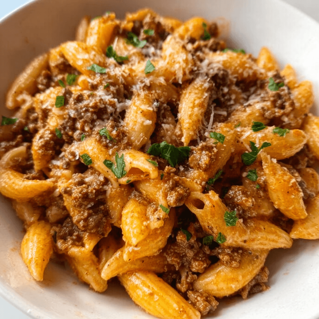 Creamy Beef Pasta in One Pot