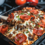 Low Carb Pizza Casserole Recipe